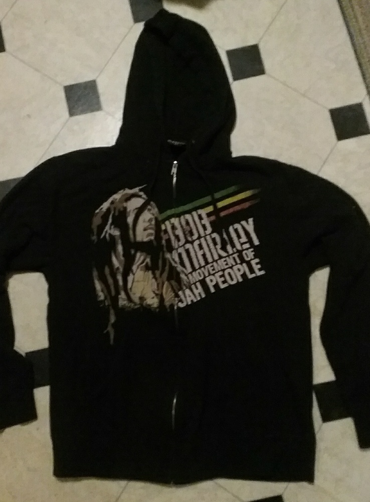 Bob Marley zip front sweatshirt